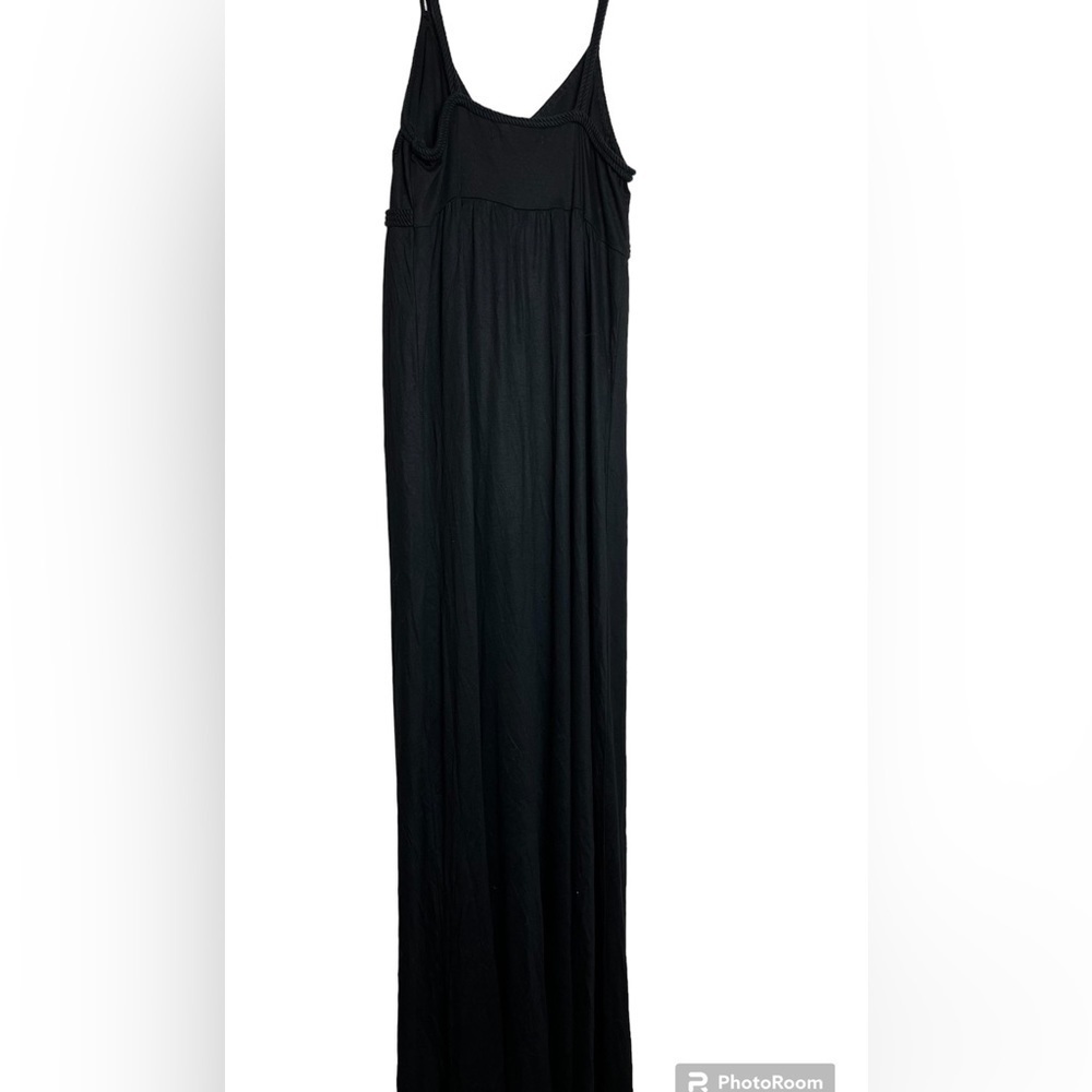 BANANA REPUBLIC black maxi dress size S - Picture 3 of 10